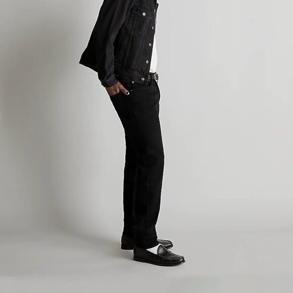 Madewell Men's Athletic Slim Jeans COOLMAX Denim Edition Black Size 40x30 NWT - Picture 3 of 10